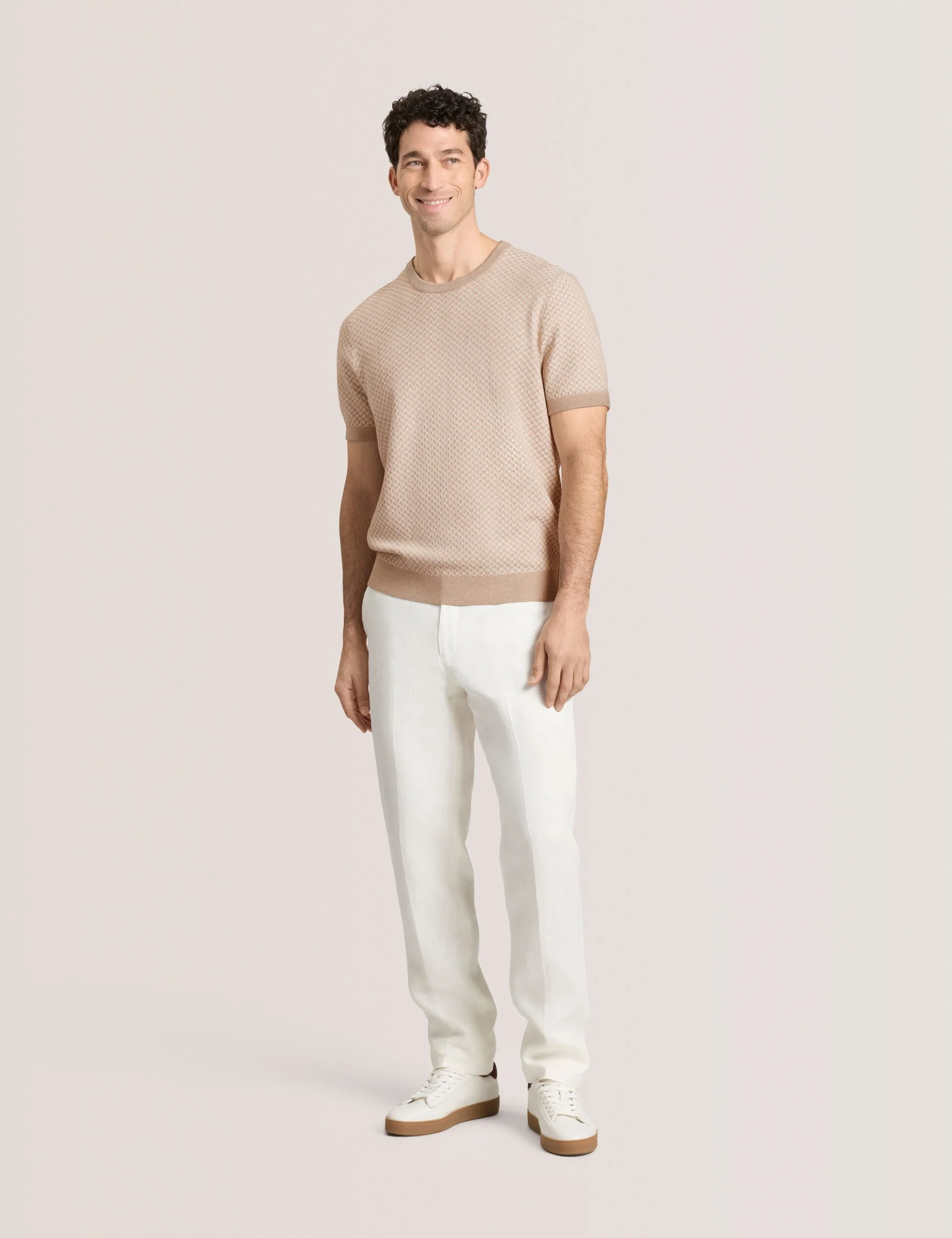HERRINGBONE SWEATER | TAUPE - Image 2