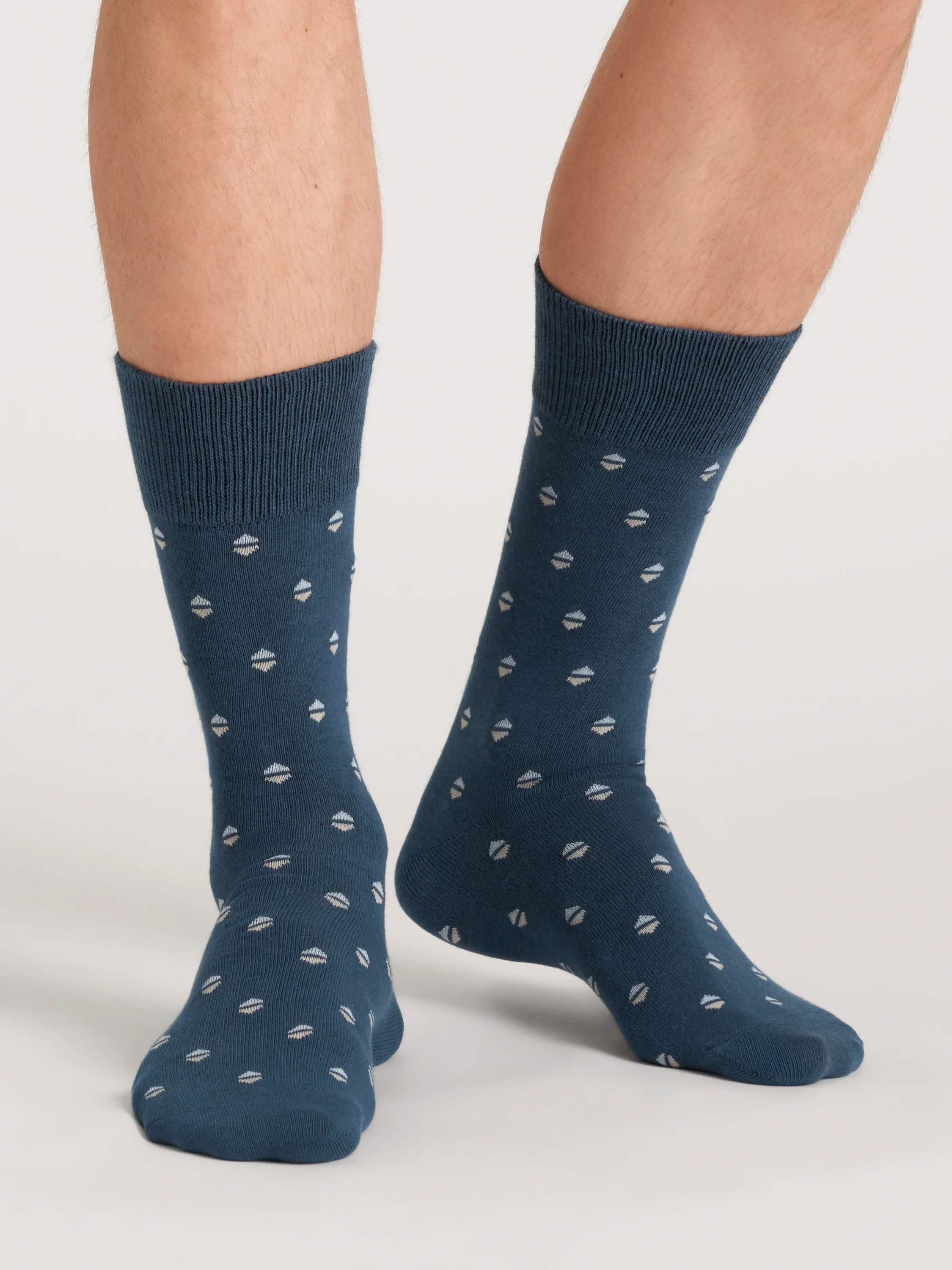 4 PK Men's Non Terry Dress Crew | BLUE - Image 5