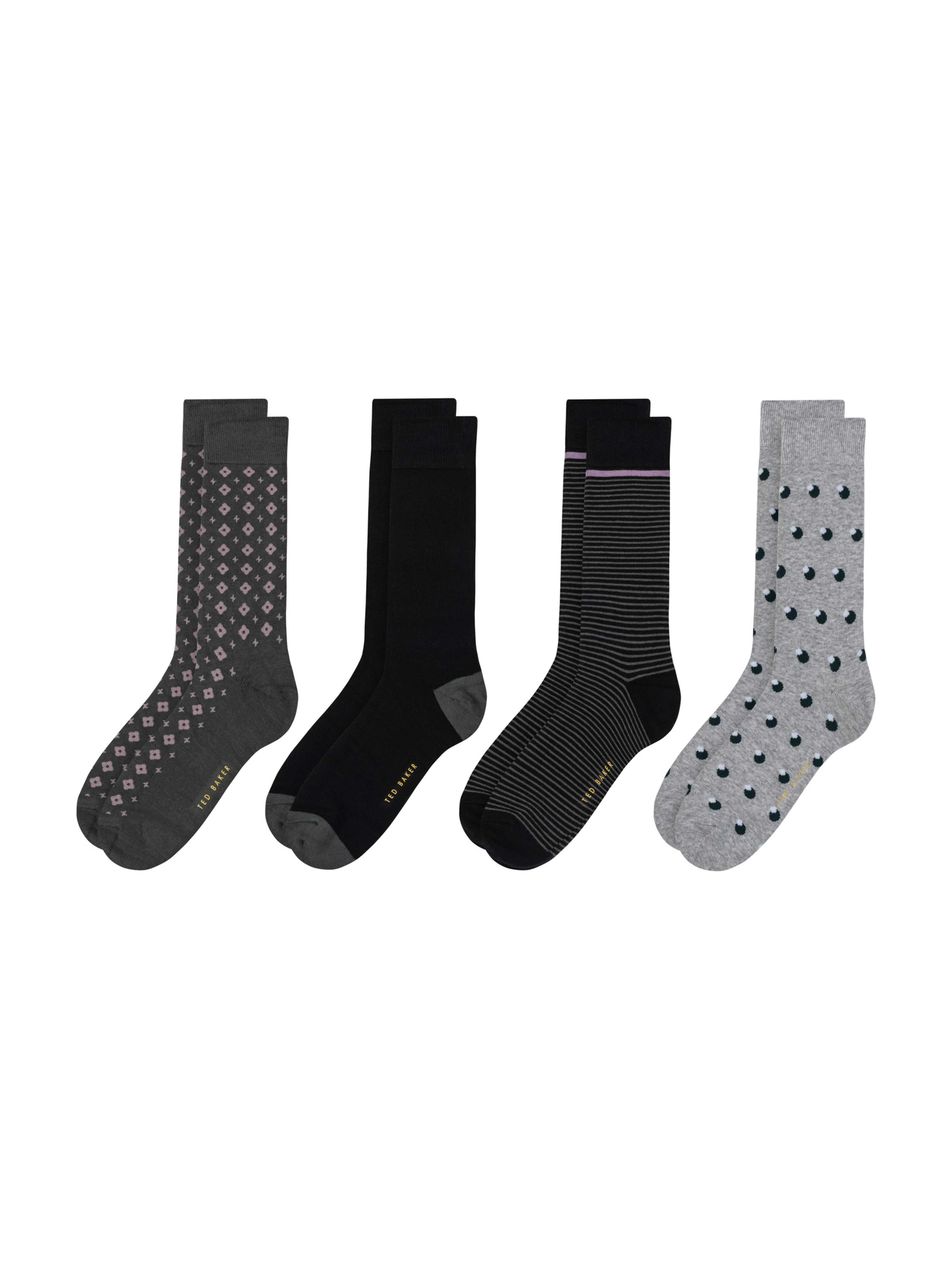 4 PK Men's Non Terry Dress Crew | GREEN