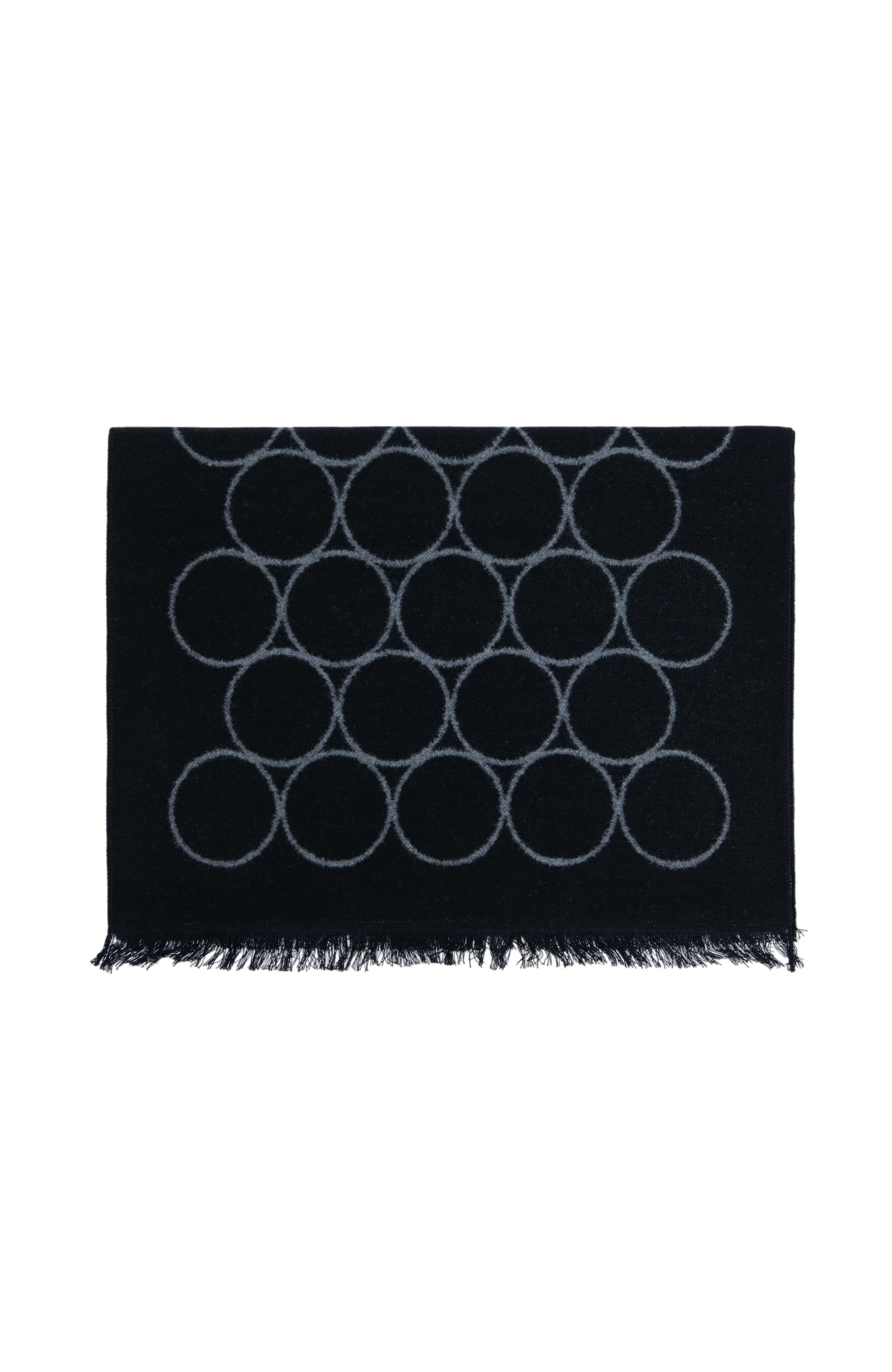 MULTI CIRCLE SCARF | BLACK