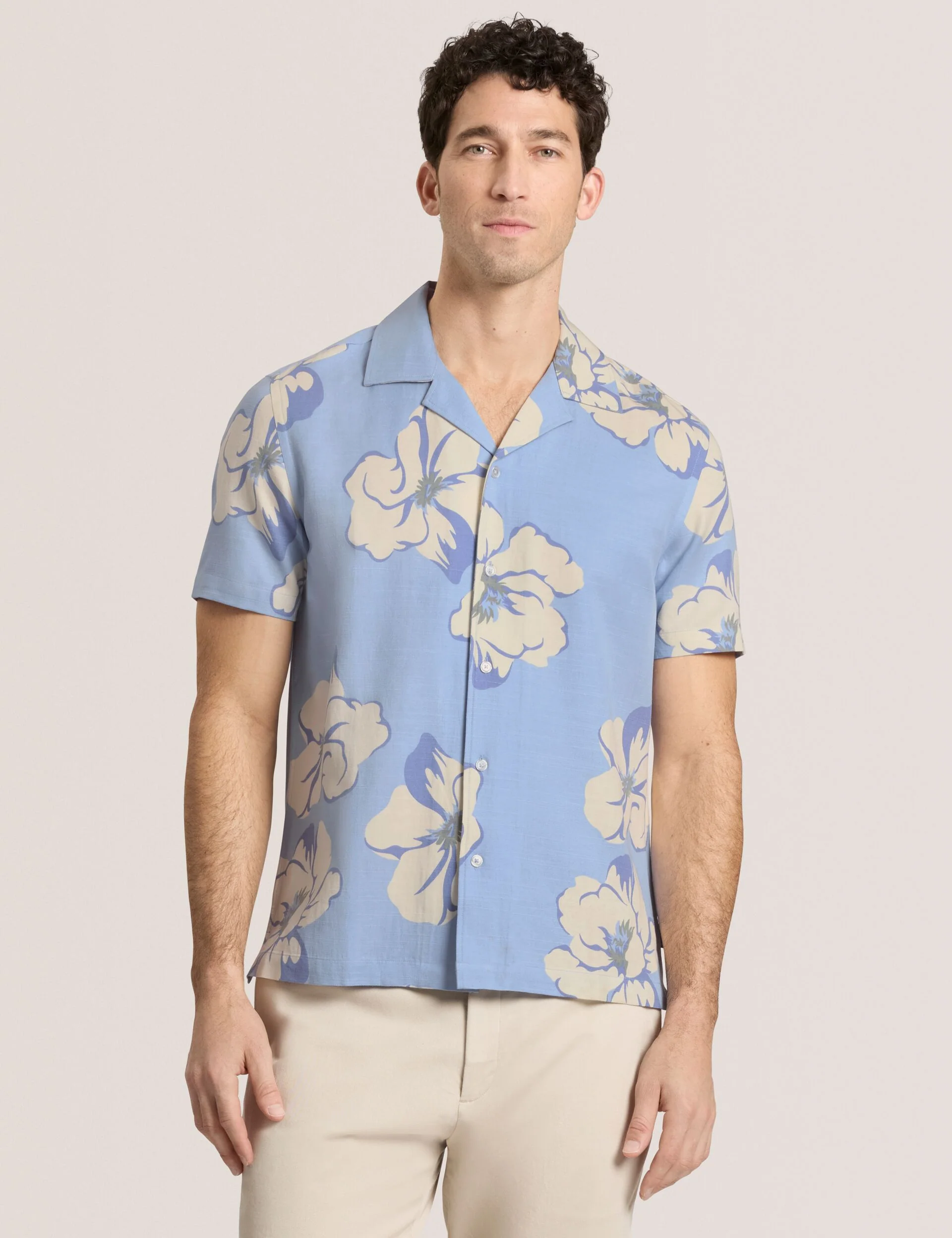 PRINTED SHIRT | LIGHT BLUE
