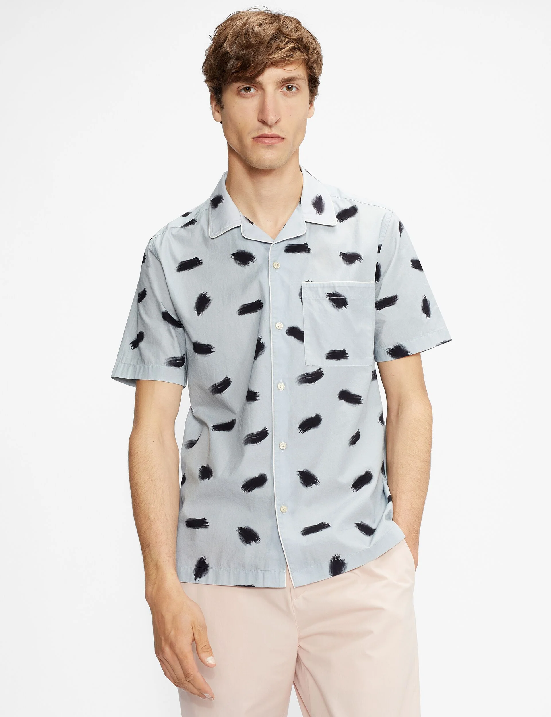 PRINTED SHIRT | LIGHT BLUE