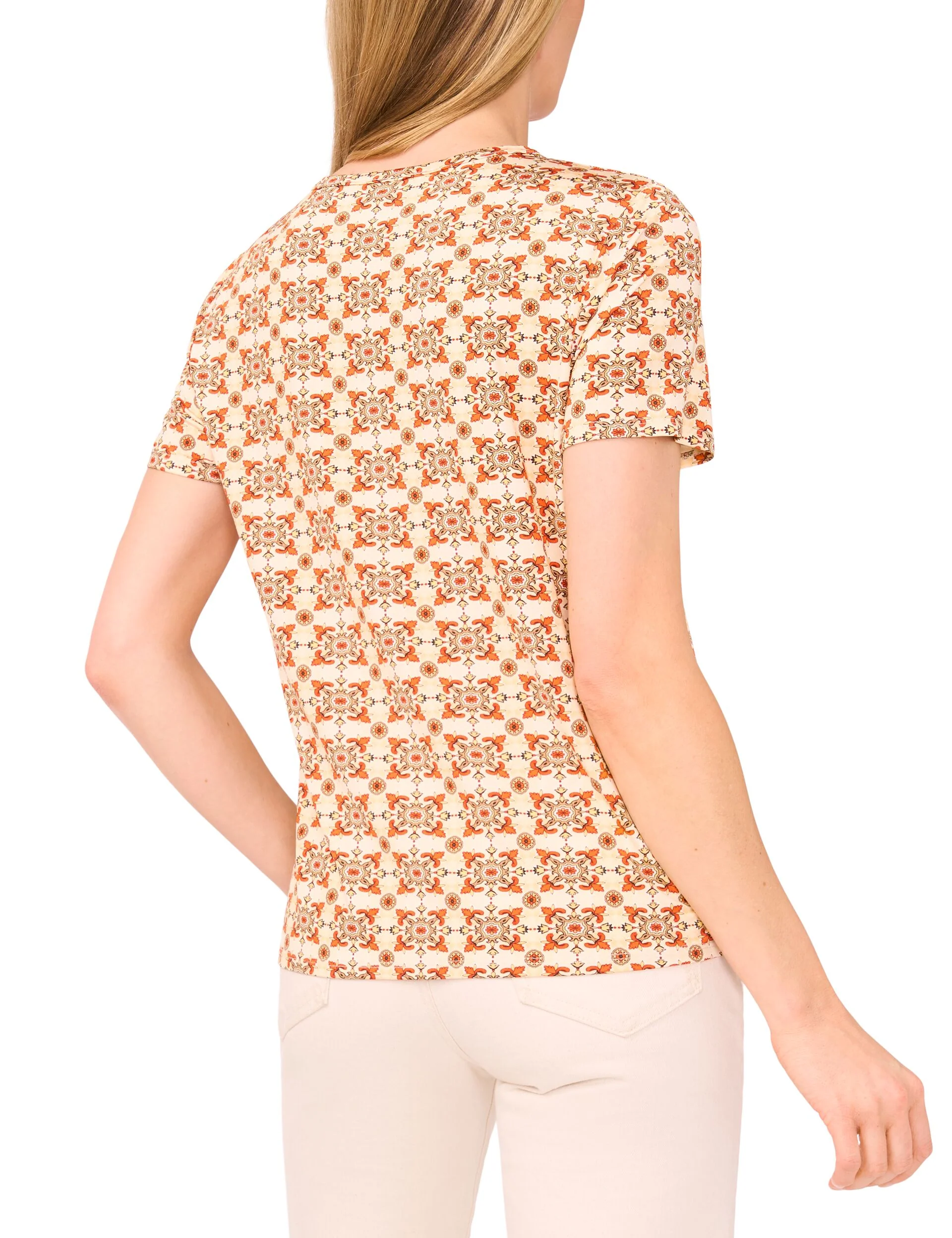 PRINTED T-SHIRT | ORANGE - Image 4
