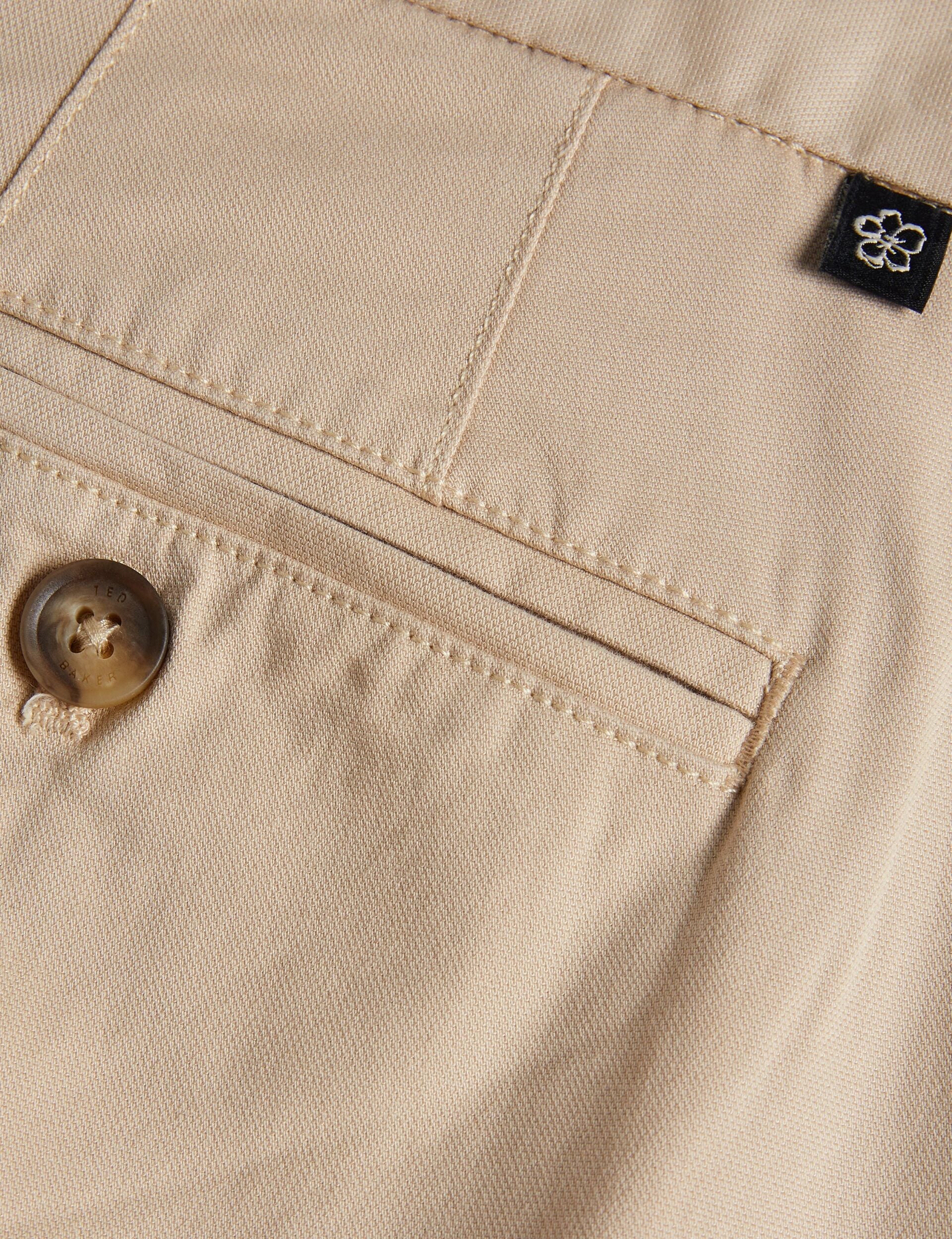 SLIM TEXTURED CHINO TROUSER | STONE - Image 5