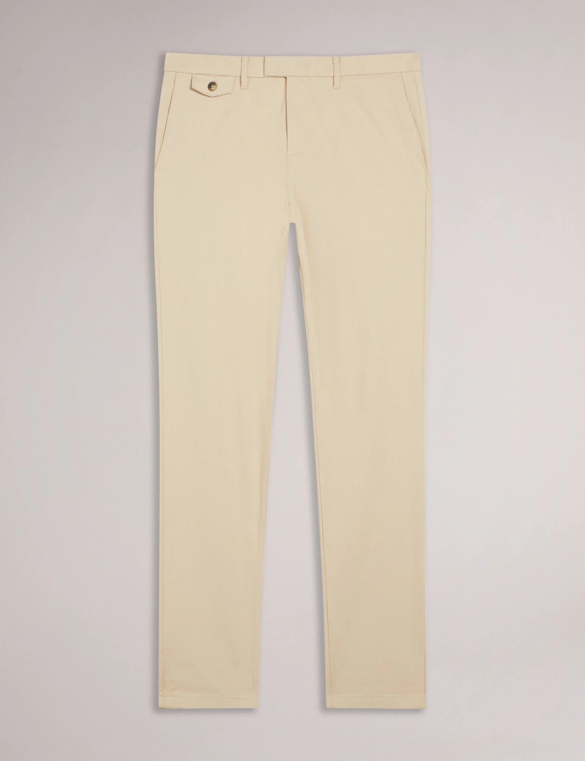 SLIM TEXTURED CHINO TROUSER | STONE - Image 6