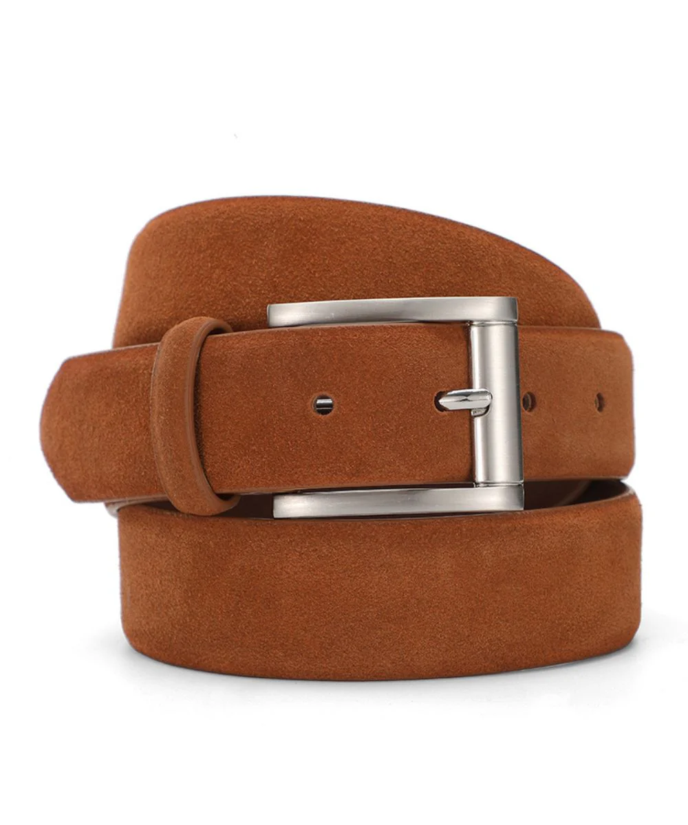 SUEDE BELT | BROWN