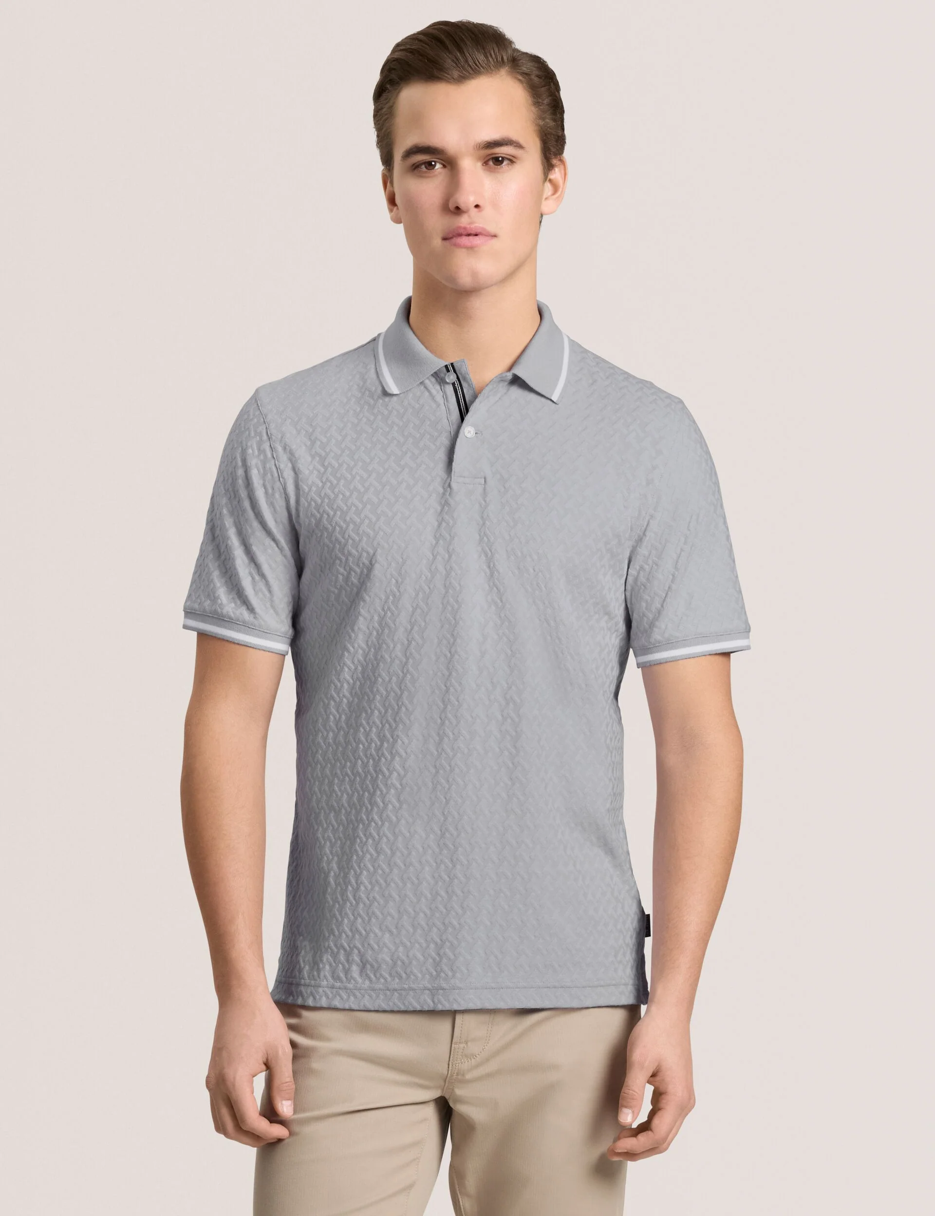 TEXTURE POLO | GREY