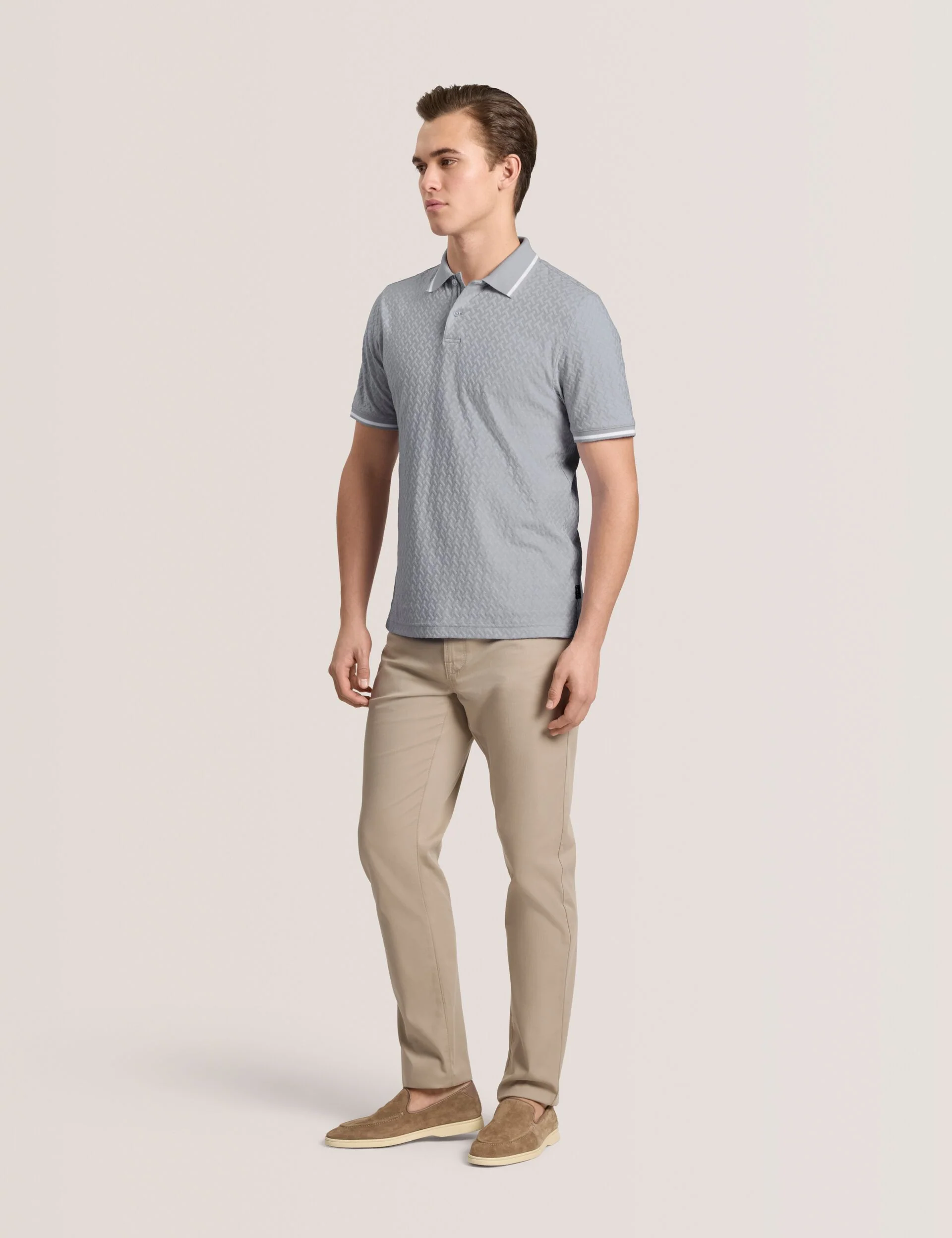 TEXTURE POLO | GREY - Image 2
